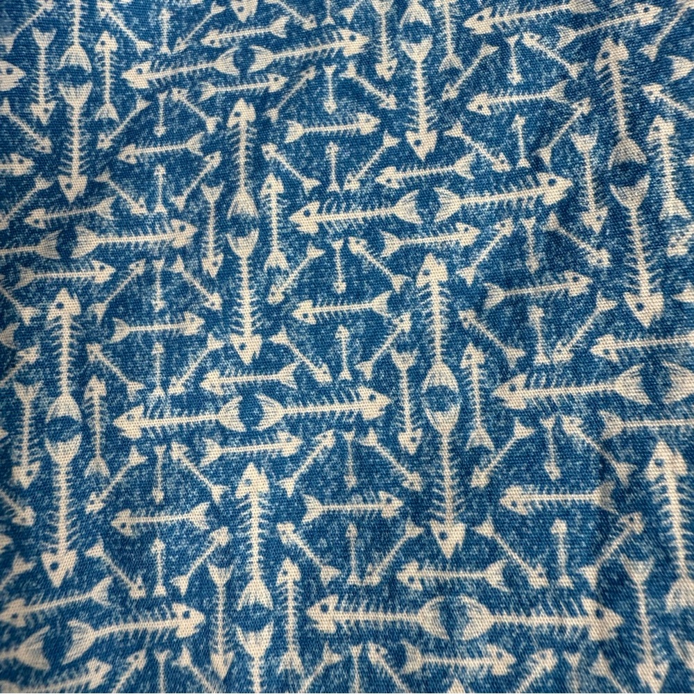 Peter Millar Fin Rays Print Button Down Shirt Cot… - image 7